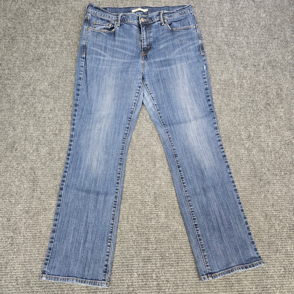 Levi's 505 Straight Jeans Womens 12S 31x30 Blue Mid Rise Stretch Denim